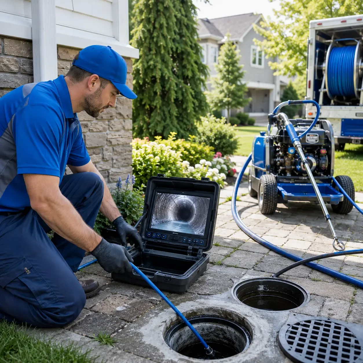 Outdoor drain cleaning professionals serving Thorofare, NJ