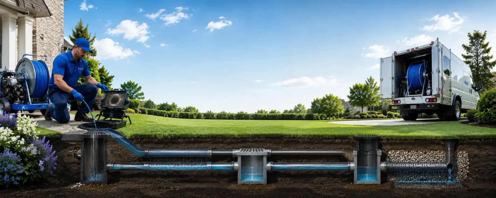 Outdoor drain cleaning information for Thorofare, NJ